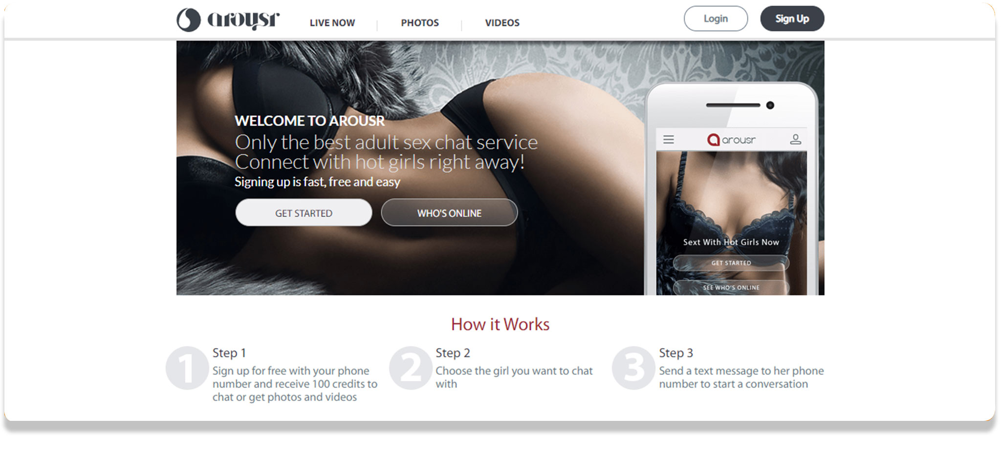 Arousr sexting site